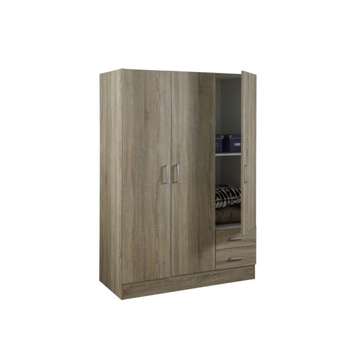 Armadio 3 ante e 2 cassetti 120x46 cm H. 185 cm - Rovere by CeramicStore | Lo specialista del tuo bagno
