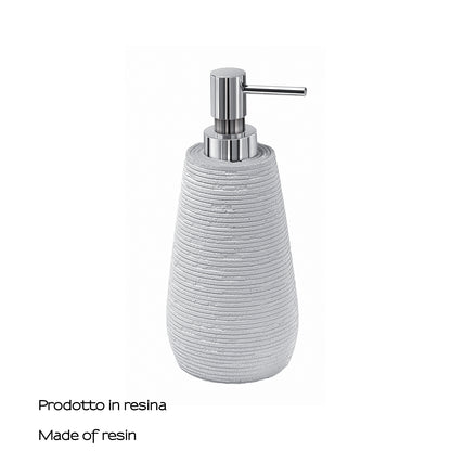 Dosasapone da appoggio in resina Gedy serie Gemini - Bianco