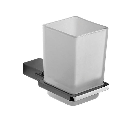 Portaspazzolini in Acciaio Inox di Gedy serie Kansas - Cromato