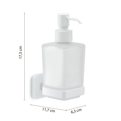 Dosasapone Gedy modello Tonga 6.3x11.7xH17.3 cm - Bianco Matt by CeramicStore | Lo specialista del tuo bagno