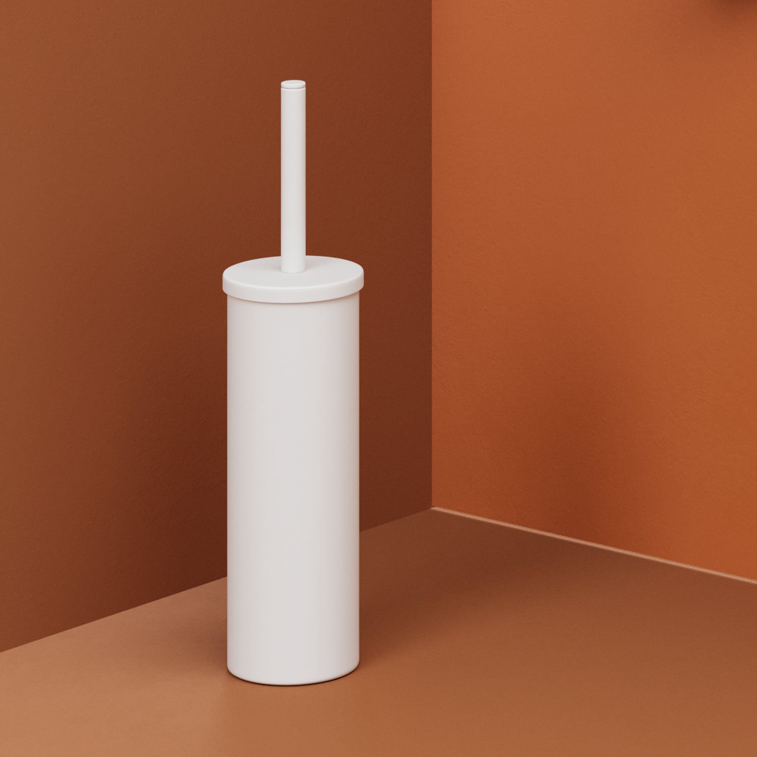 Scopino con ciuffo in setole Gedy modello Tonga - Bianco Matt by CeramicStore | Lo specialista del tuo bagno