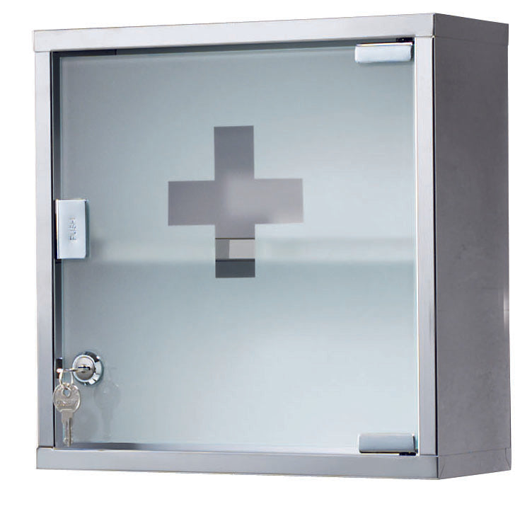 Gedy Joker Armadietto Farmacia 30x30 - Serratura Inox Vetro by CeramicStore | Lo specialista del tuo bagno