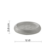 Portasapone da appoggio in ceramica Gedy modello Astrid - Argento