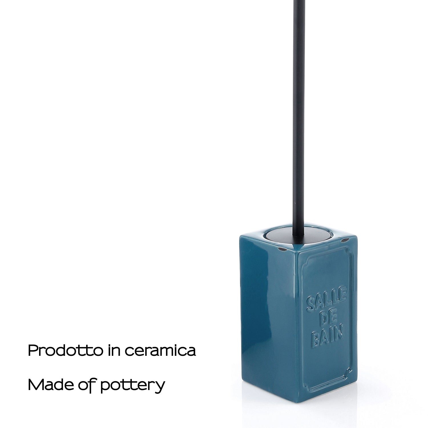 Scopino con ciuffo in setole di Gedy serie Vivienne - Blu by CeramicStore | Lo specialista del tuo bagno