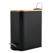 Pattumiera a pedale modello Erik in acciaio capienza 5 Litri colore nero by CeramicStore | Lo specialista del tuo bagno