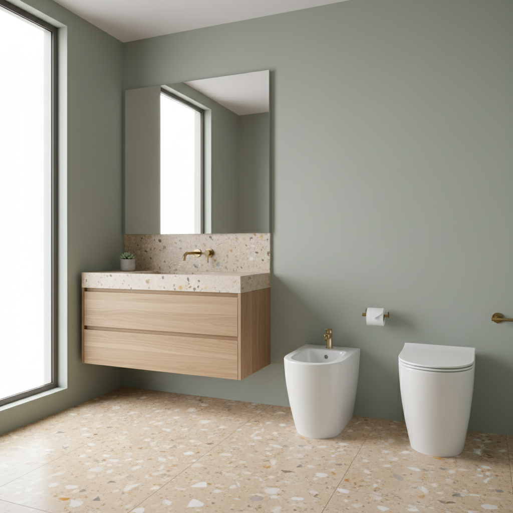 Sanitari Ideal Standard I.LIFE O con Scarico Traslato fino a 32 cm con sedile normal close slim