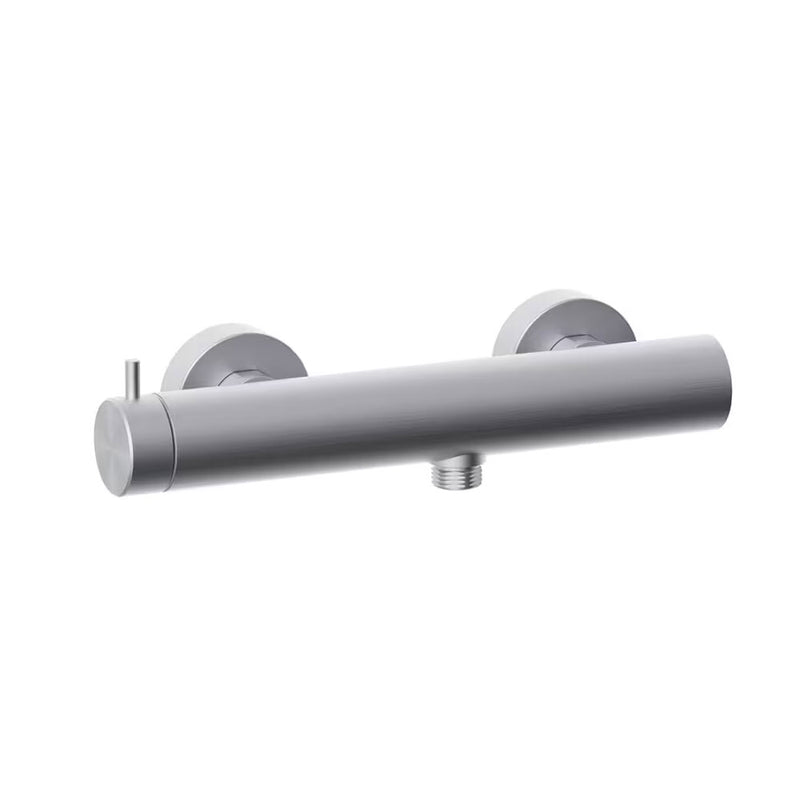 Miscelatore esterno doccia 1 uscita completo di corpo incasso e deviatore meccanico finitura spazzolata Paffoni Inox Tech INOX168AC
