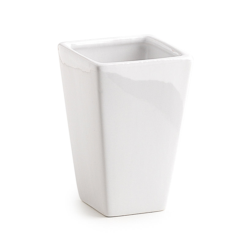 Portaspazzolini in ceramica Gedy serie Karima - Bianco