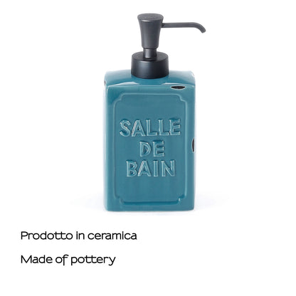 Dosasapone da appoggio con erogatore in plastica Gedy serie Vivienne - Blu