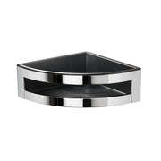Portaoggetti doccia angolare modello Zante di Gedy - Cromato/Nero by CeramicStore | Lo specialista del tuo bagno