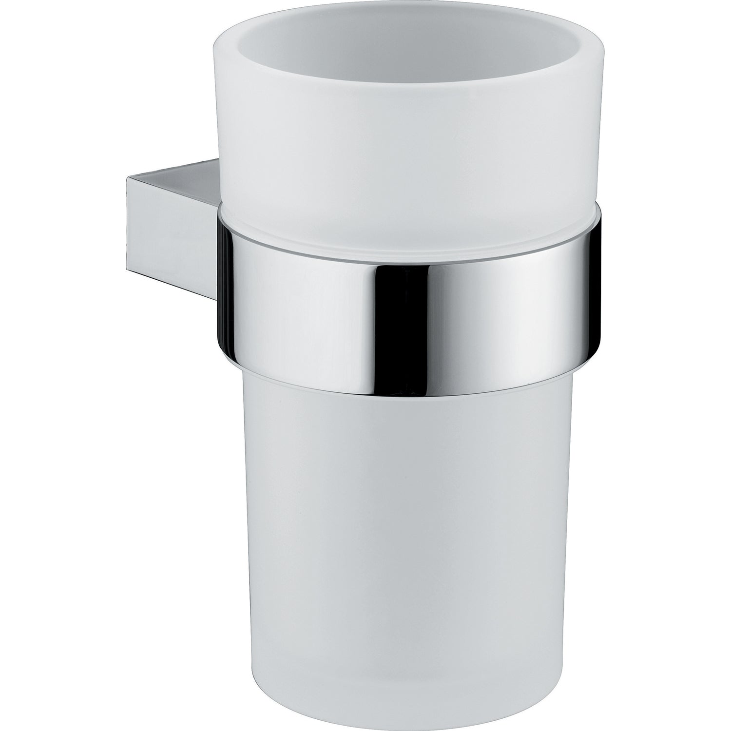 Portaspazzolini in ottone e Cromall Gedy serie Canarie - Cromato