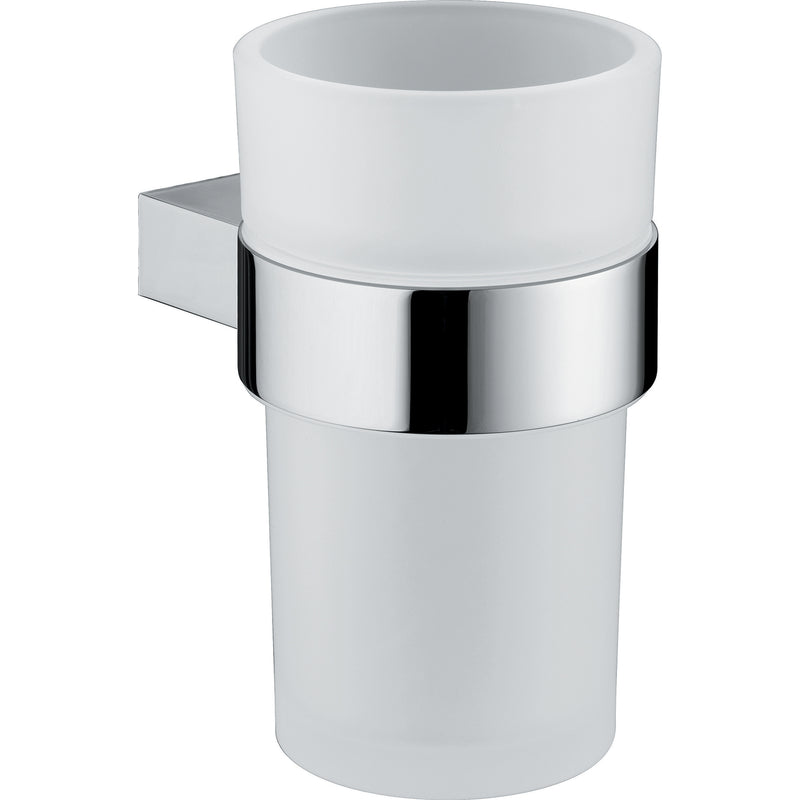 Portaspazzolini in ottone e Cromall Gedy serie Canarie - Cromato