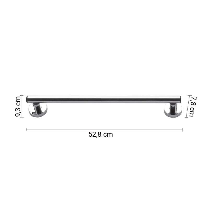 Maniglione orizzontale e verticale da 52 cm modello Prima Classe di Gedy - Cromato by CeramicStore | Lo specialista del tuo bagno