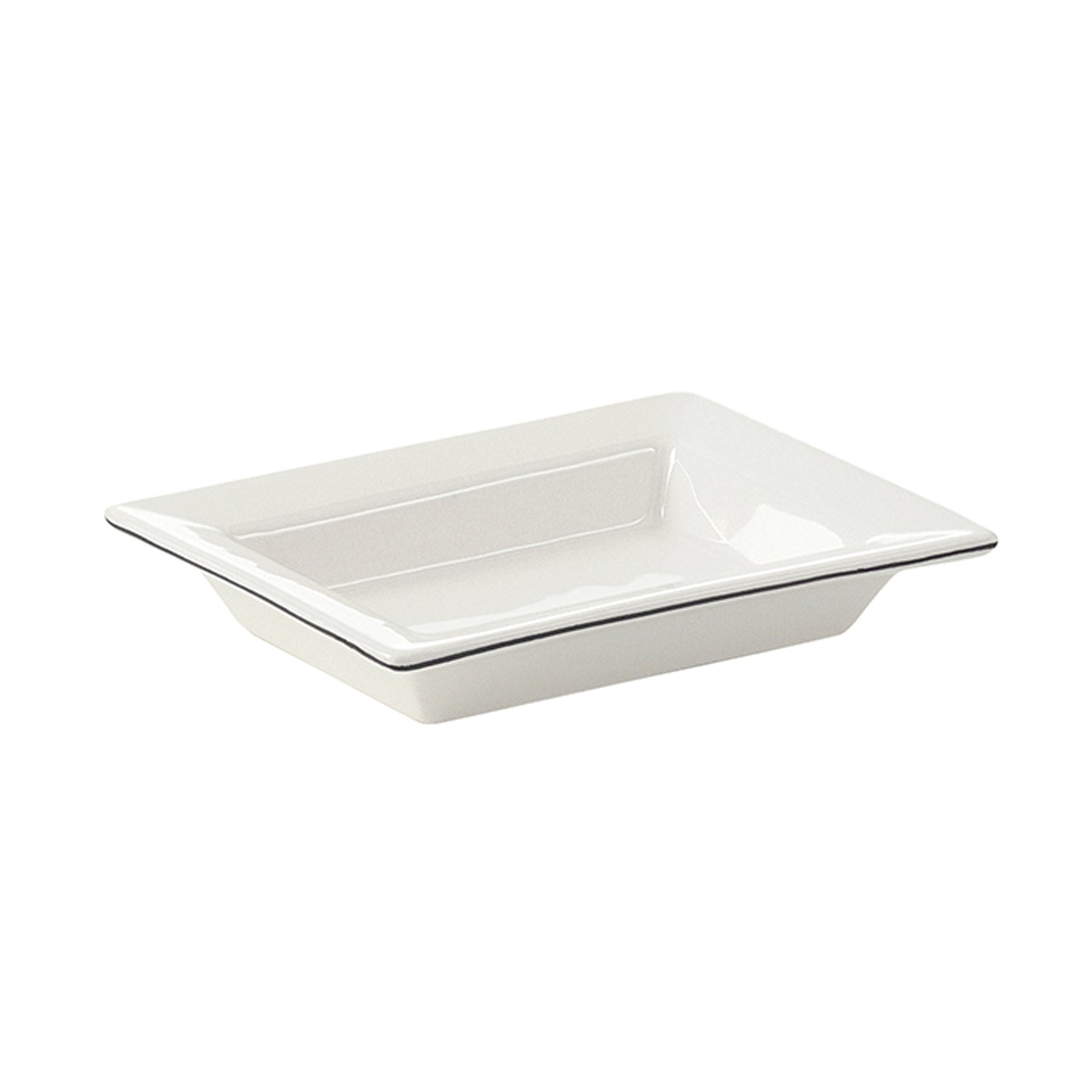 Portasapone in ceramica Gedy serie Lucrezia - Bianco