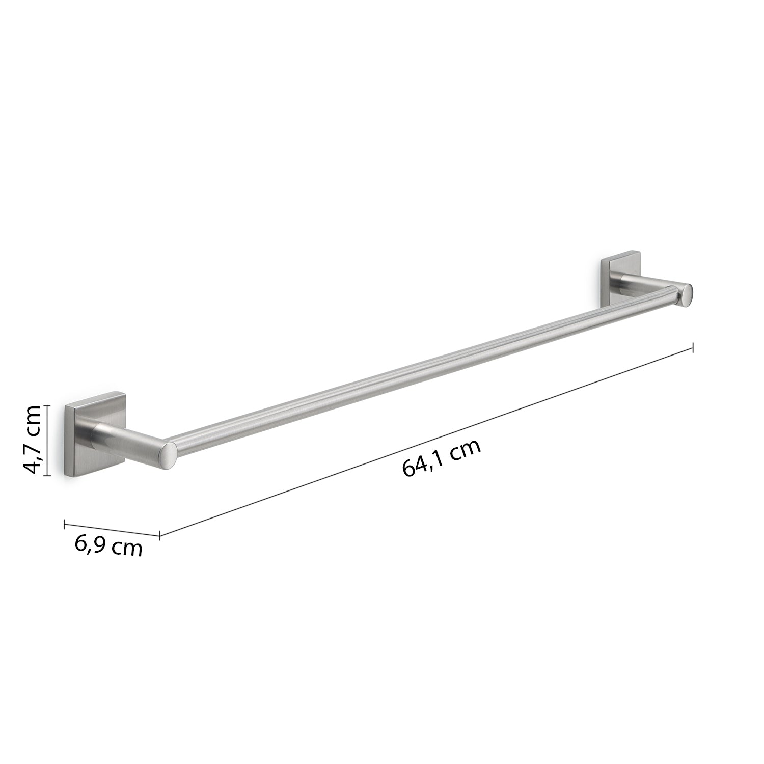 Portasalviette a muro 45 cm Fuji di Gedy - Spazzolato by CeramicStore | Lo specialista del tuo bagno