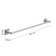 Portasalviette a muro 45 cm Fuji di Gedy - Spazzolato by CeramicStore | Lo specialista del tuo bagno