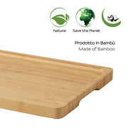 Vassoio portaoggetti modello Ilan di Gedy in Bambà¹ - Naturale by CeramicStore | Lo specialista del tuo bagno