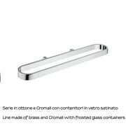 Portasalviette attrezzabile a parete Gedy serie Azzorre - Cromato by CeramicStore | Lo specialista del tuo bagno