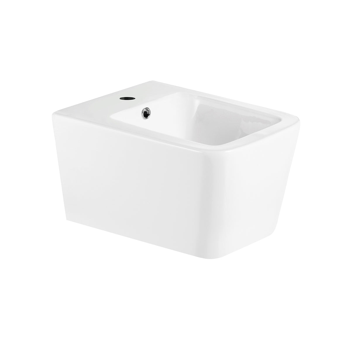 Coppia sanitari sospesi BathCore serie Etherea 52x36 cm - Vaso sospeso + bidet sospeso + copriwater