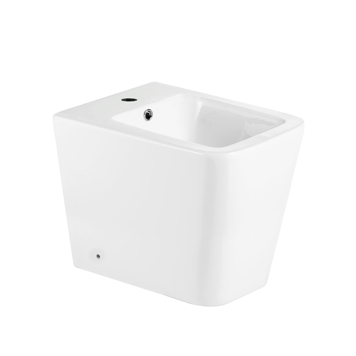 Coppia sanitari a terra BathCore serie Lunaria 56x36x40 cm - Vaso a terra + bidet a terra + copriwater