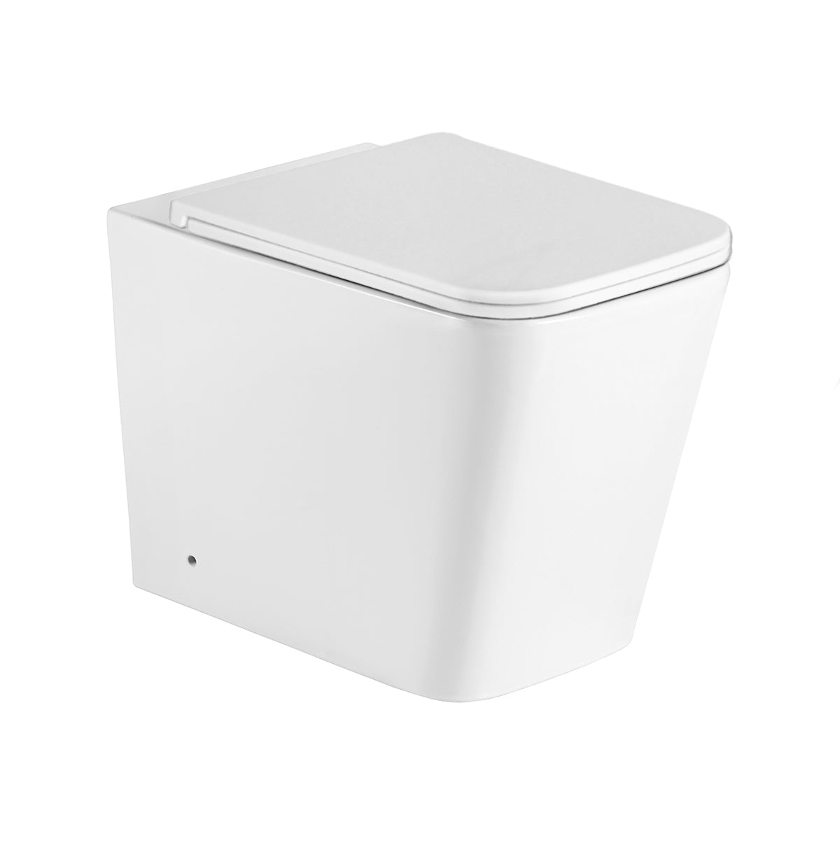 Coppia sanitari a terra BathCore serie Lunaria 56x36x40 cm - Vaso a terra + bidet a terra + copriwater