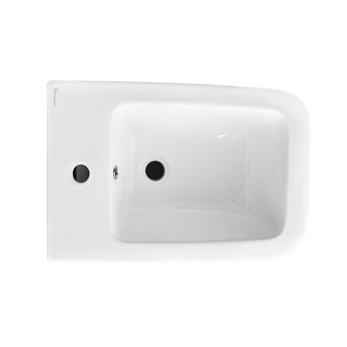 Coppia sanitari a terra BathCore serie Lunaria 56x36x40 cm - Vaso a terra + bidet a terra + copriwater