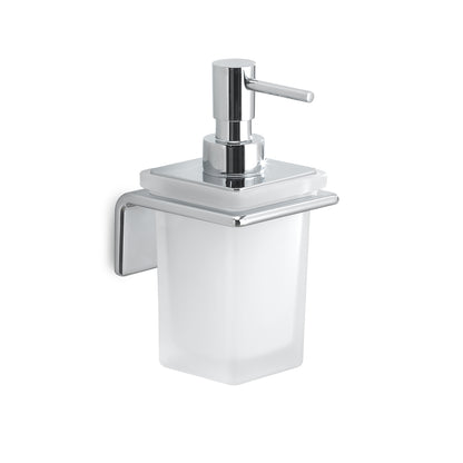 Dosasapone a parete in Ottone e Acciaio AISI 304 con erogatore in Cromall Gedy serie Il Giglio - Cromato by CeramicStore | Lo specialista del tuo bagno