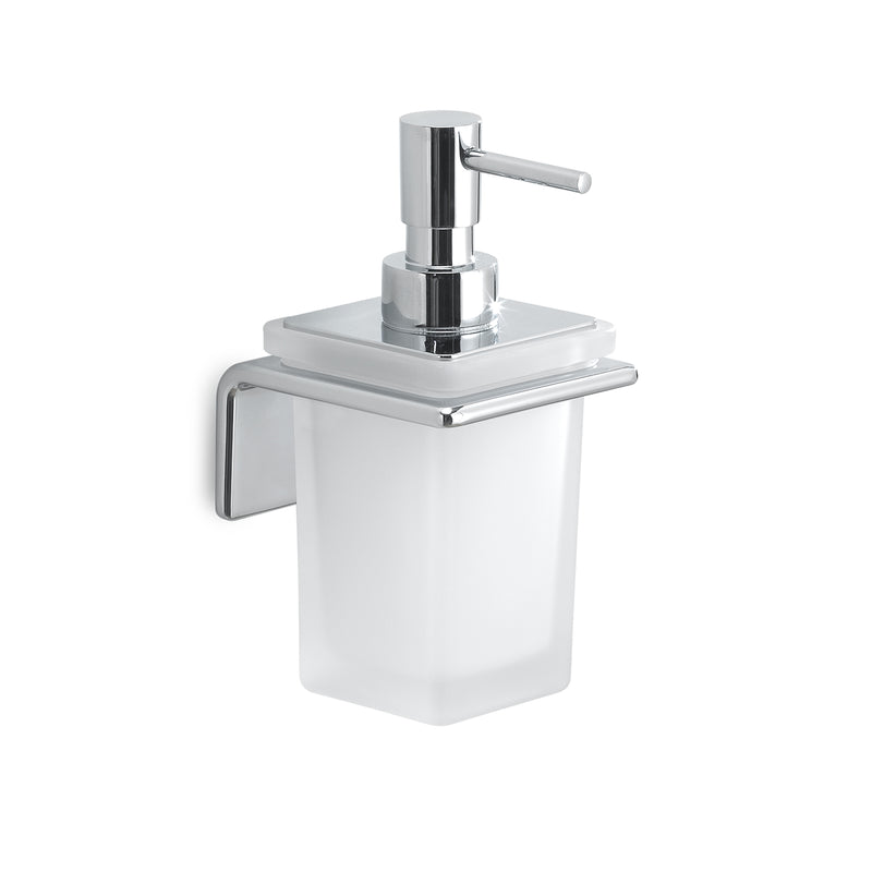Dosasapone a parete in Ottone e Acciaio AISI 304 con erogatore in Cromall Gedy serie Il Giglio - Cromato by CeramicStore | Lo specialista del tuo bagno