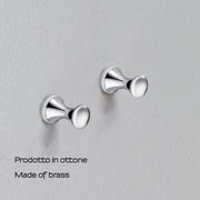 Appendiabiti 2 pezzi separati modello Ciclope in cromo by CeramicStore | Lo specialista del tuo bagno
