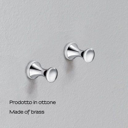Appendiabiti 2 pezzi separati modello Ciclope in cromo by CeramicStore | Lo specialista del tuo bagno