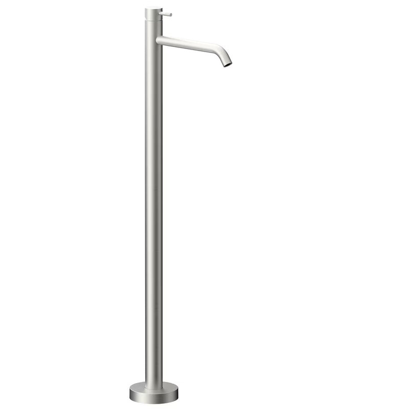 Miscelatore lavabo a Pavimento completo di bocca e attacchi ad innesto rapido. Senza corpo incasso. Steel Looking spazzolato - Paffoni JLBOX031ST