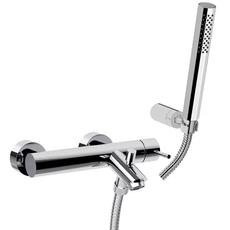 Miscelatore incasso vasca/doccia (2 uscite) con deviatore, flessibile e doccetta Paffoni Jolly JL023CR