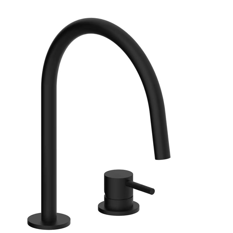 Rubinetto Miscelatore Lavabo 2 Fori con scarico e bocca Fissa Paffoni Jolly Nero Opaco JL051KNO