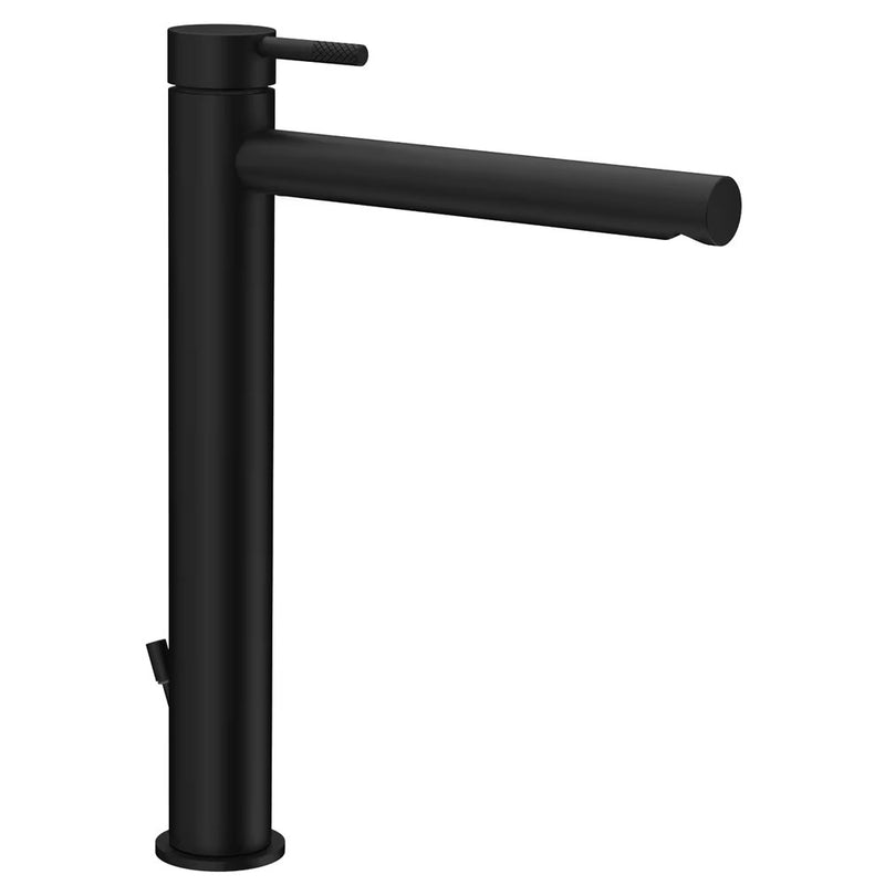 Rubinetto Miscelatore Lavabo Alto con Scarico con saltello Paffoni Jolly Nero Opaco JL085KNO