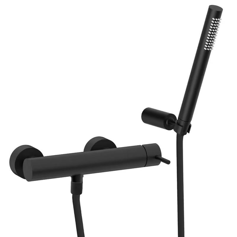 Miscelatore esterno doccia Nero Opaco con set doccia Paffoni Jolly JL168DNO