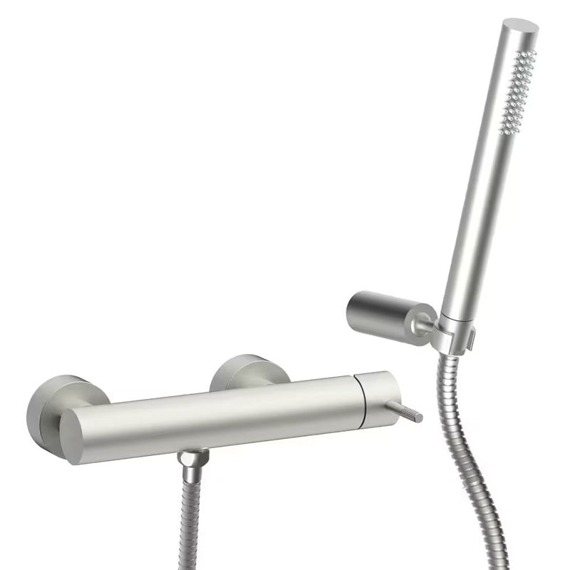 Miscelatore esterno doccia Steel Looking con set doccia Paffoni Jolly JL168DST