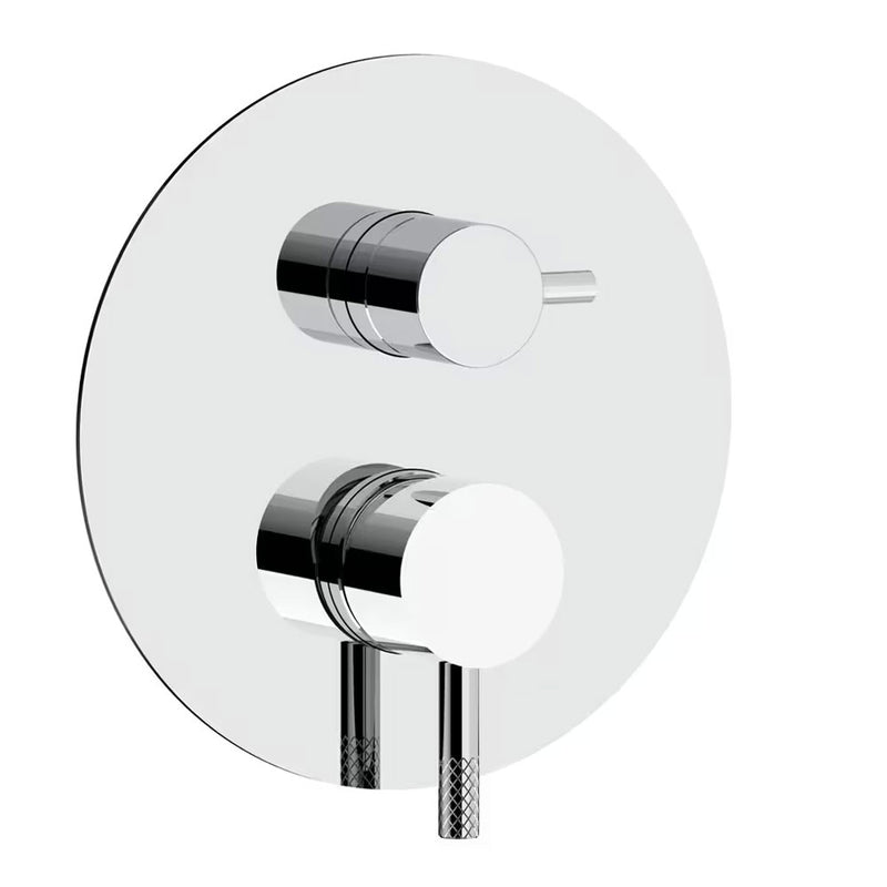 Set esterno miscelatore incasso doccia 2 vie cromo lucido completo di piastra inox per PBOX003 -  Paffoni Jolly JLBOX018CR