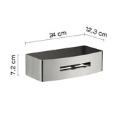 Portaoggetti rettangolare doccia modello Poseidon di Gedy in Acciaio Inox - Lucido by CeramicStore | Lo specialista del tuo bagno