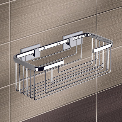Portaoggetti doccia rettangolare alto modello Augustus di Gedy - Cromato by CeramicStore | Lo specialista del tuo bagno