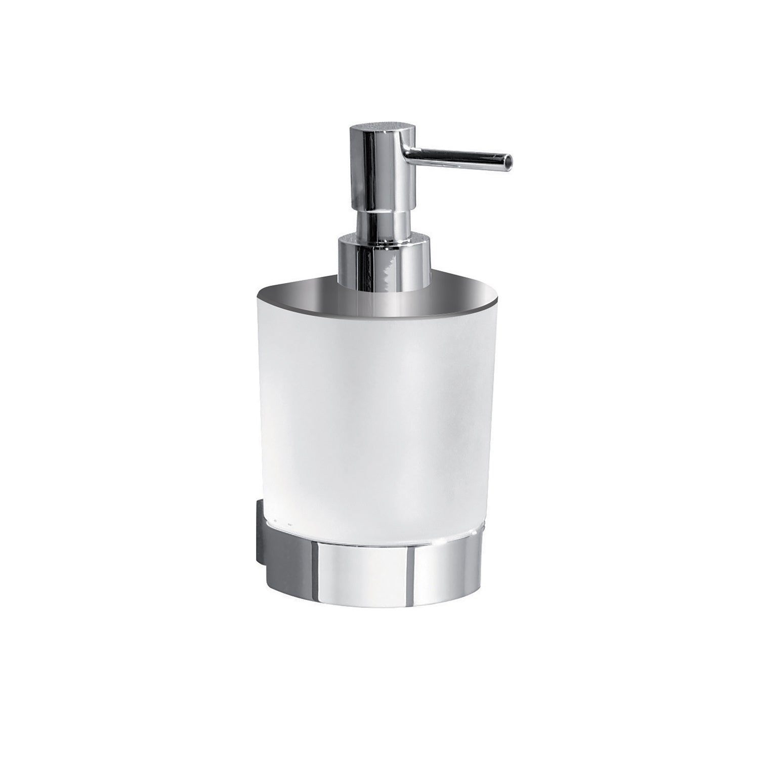 Dosasapone con erogatore in Cromall a parete Kent di Gedy - Cromato by CeramicStore | Lo specialista del tuo bagno