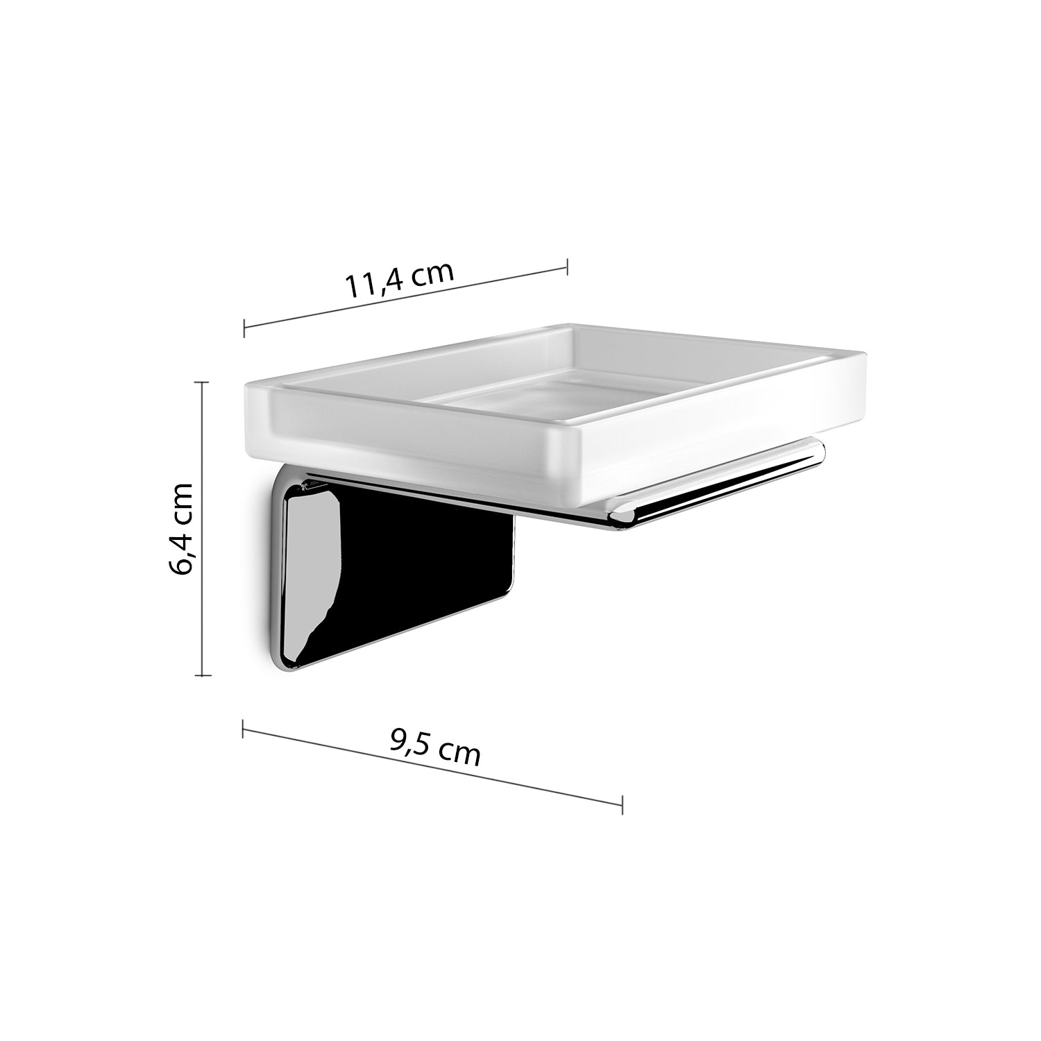 Portasapone a parete in Ottone e Acciaio AISI 304 Gedy serie Il Giglio - Cromato by CeramicStore | Lo specialista del tuo bagno