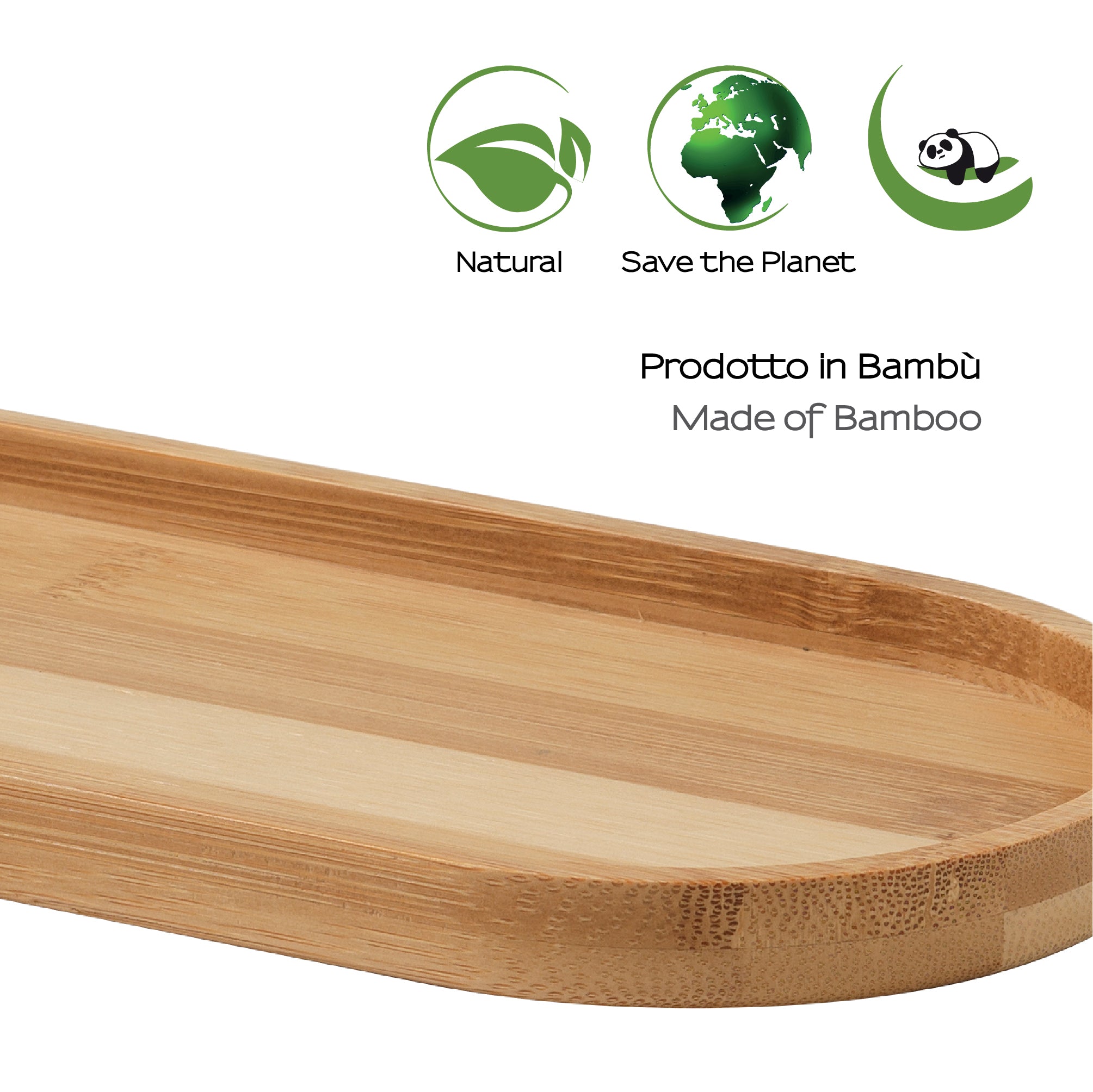 Vassoio portaoggetti da appoggio Gedy serie Thea - Naturale by CeramicStore | Lo specialista del tuo bagno