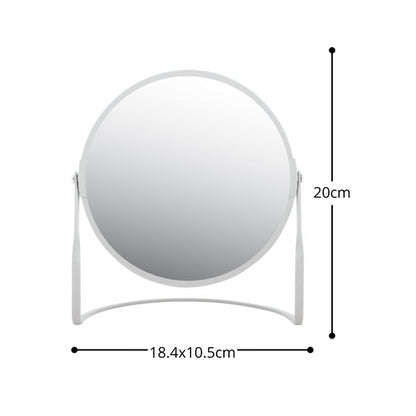 Specchio ingranditore da tavolo su base in acciaio modello Akira colore bianco opaco by CeramicStore | Lo specialista del tuo bagno