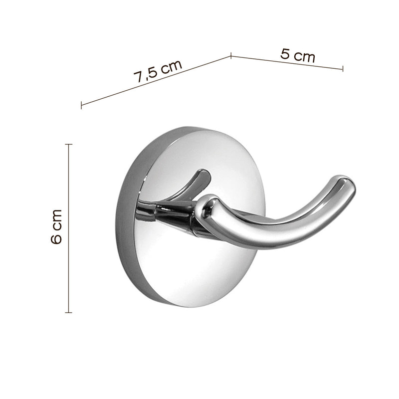 Appendiabiti doppio a muro Vermont Pro di Gedy - Cromato by CeramicStore | Lo specialista del tuo bagno