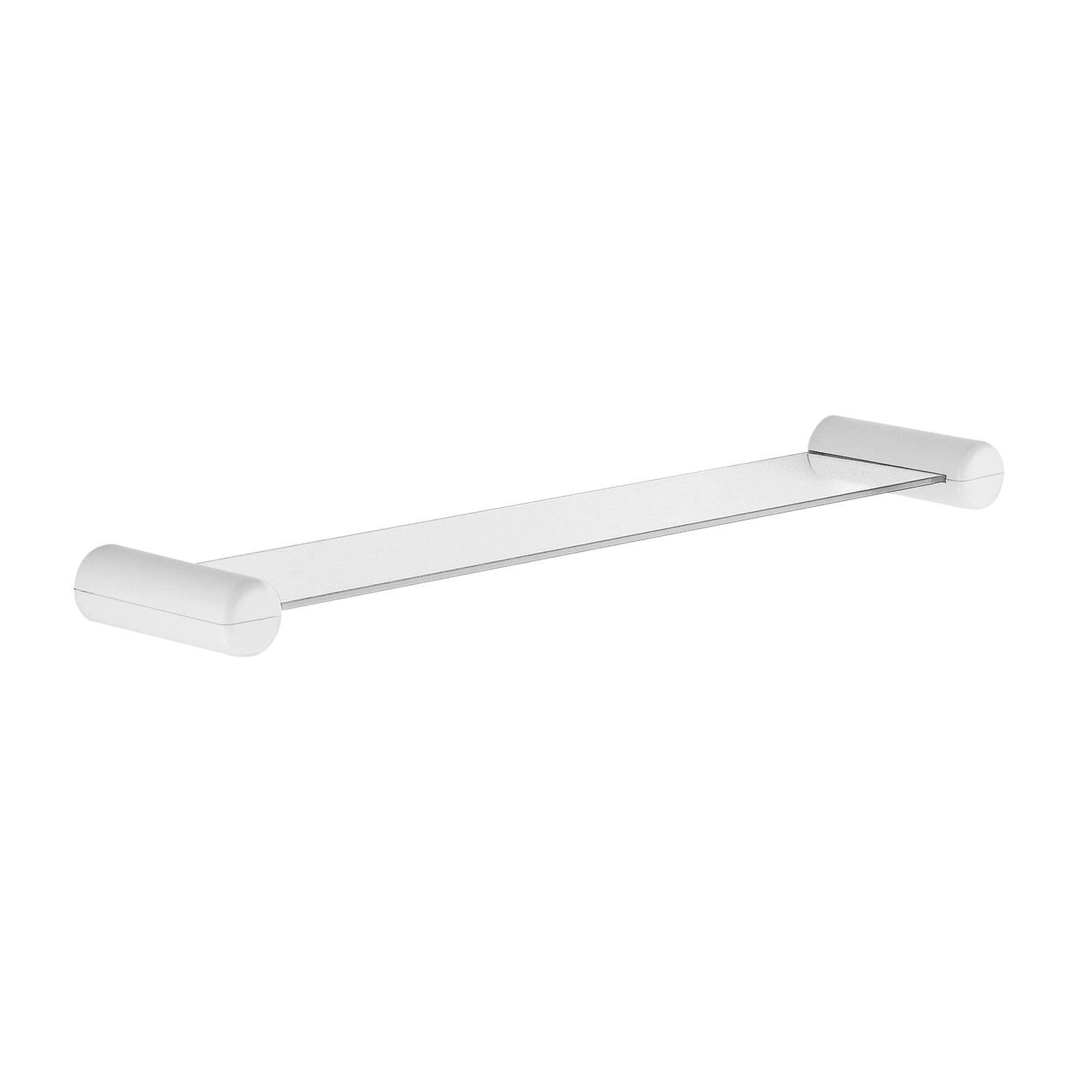 Mensola 60 cm con vetro di Gedy serie 2900 - Bianco