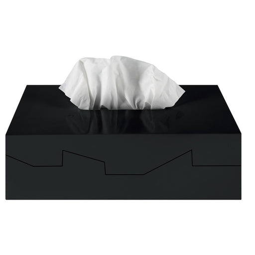 Scatola per fazzoletti modello Silhouette di colore nero by CeramicStore | Lo specialista del tuo bagno