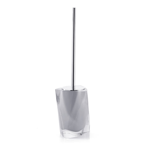 Scopino da appoggio con ciuffo in setole Gedy serie Twist - Argento by CeramicStore | Lo specialista del tuo bagno