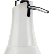 Dosasapone in ceramica con erogatore in plastica cromata Gedy modello Azalea - Bianco