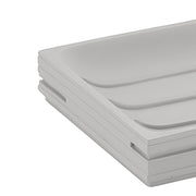 Portasapone da appoggio in resina di Gedy serie Quadrotto - Grigio