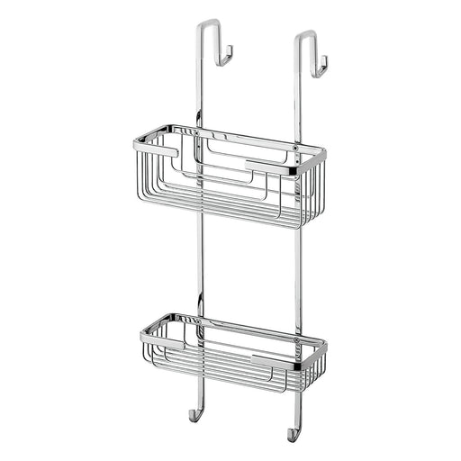 Portaoggetti doccia appendibile a 2 ripiani in Ottone modello Apollo di Gedy - Cromato by CeramicStore | Lo specialista del tuo bagno